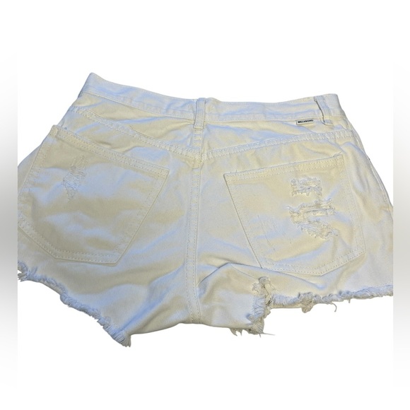 Billabong Women’s Distressed White Shorts Fray Hem Size 27 - Picture 11 of 11
